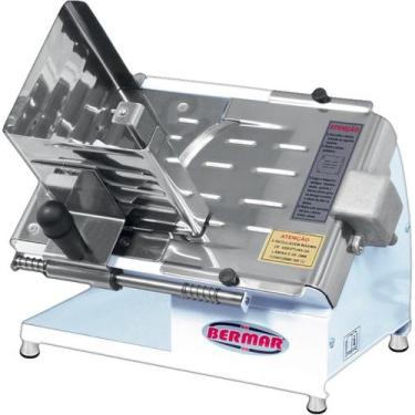 Imagem de Fatiador de Frios 20,2cm de Lâmina Cortador Branco BM 07 - bermar