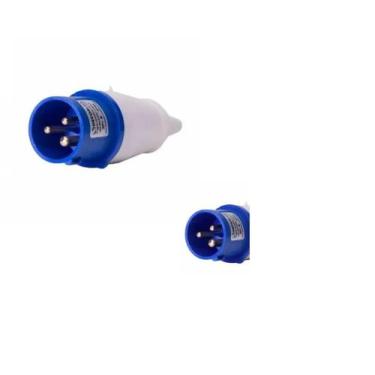 Imagem de Plugue Industrial de Tomada Macho 16A 220-240V 2P+T 6H AZ - Decorlux