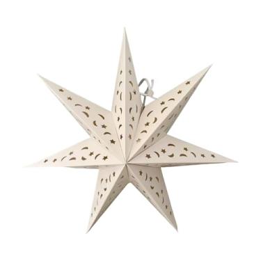 Imagem de ＡＷＨＡＯ Cordão de luzes LED de papel para abajur, decoração elegante de fazenda, abajur para estudo, cozinha, quarto, café, hotel, 45cm