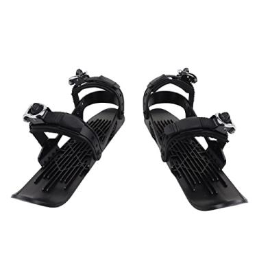 Imagem de Botas de Mini Esqui Ajustáveis, Feitas de Nylon Com Bordas de Snowboard de Metal e Liga de Alumínio, Adequadas para Hóquei No Gelo, Patinação e Patinação embutida. Um Tamanho Se