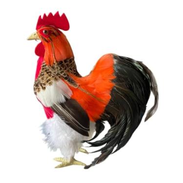 Imagem de Bothyi Modelo de simulação de, estátua de galinha de galinha, imóveis de foto realistas de photo ornamento decoração ao ar livre para jardim de pátio, Multicolorido