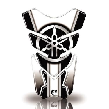 Imagem de Protetor De Tanque Adesivo Moto Yamaha Diapasão Branco Branco