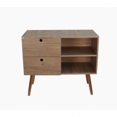 Imagem de Aparador 02 Gavetas 1 Nicho Com Pés Palito Corazzi