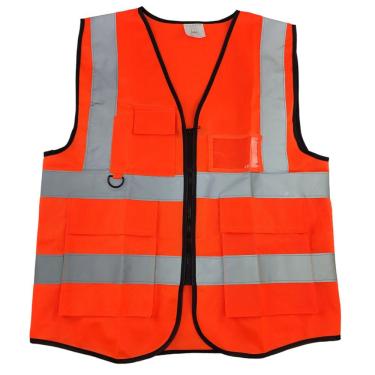 Imagem de Colete Faixa Sinalizador Fluorescente Segurança Trabalho Epi Construçao Obra Guarda Transito