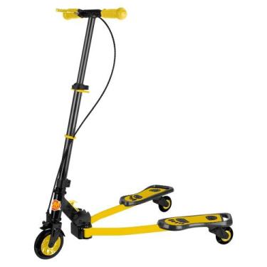 Imagem de Patinete Infantil Frog New Radical com 3 Rodas Cor Amarelo - DMTOYS