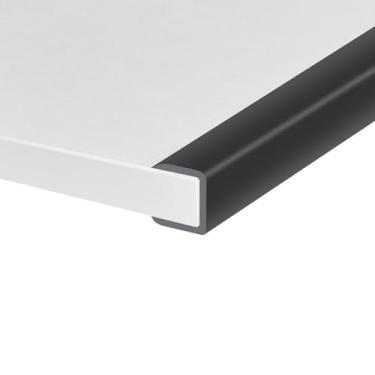 Imagem de Protalwell Guarnição De Borda Borracha, Protetor Canal Em U Autoadesivo Para Compensado, Armário, Faixa Madeira 5/8", Reparo Móveis Flexíveis, Material Epdm, Encaixe 5/8" (16 Mm), Comprimento 10 Pés