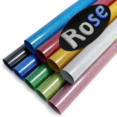 Imagem de MEVOREW Vinil De Transferência Térmica 3D Puff, 9 Folhas 30,5 Cm X 25,4 Cm, Espuma Brilhante Htv, Para Passar A Ferro Em Camisetas E Roupas, Compatível Com Cricut Air Ou Maker