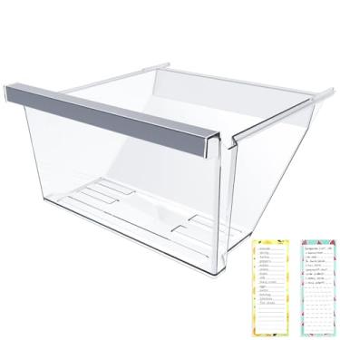 Imagem de Gaveta de geladeira W11162446 atualizada compatível com gaveta de geladeira Whirlpool W11046495 Peças de reposição para gaveta de geladeira Whirlpool WRS325SDHZ WRS555SIHZ WRS315SDHM