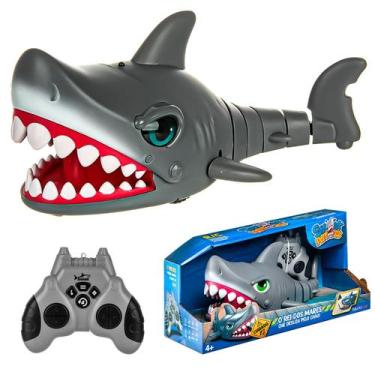 Imagem de Tubarão Shark Attack Com Movimentos Realistas Cauda Articulada E Funçõ