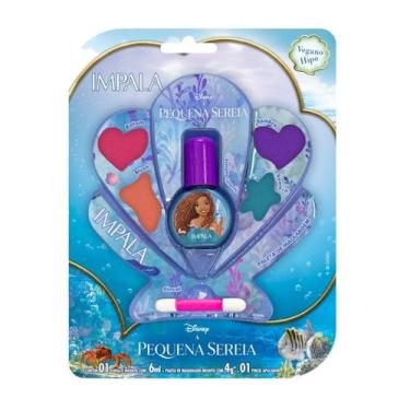 Imagem de Kit Esmalte Infantil + Paleta de Sombras Impala Pequena Sereia