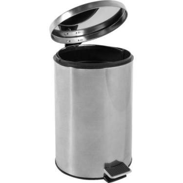 Imagem de Lixeira Redonda 20L Inox Vonder