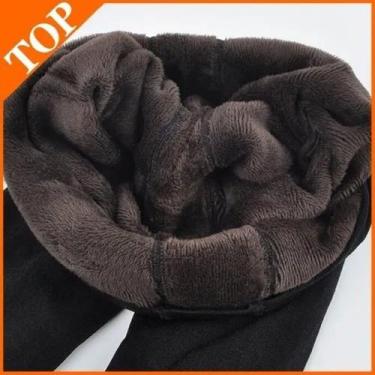 Imagem de Calça Feminina Plus Size Termica Forro Grosso Pelos - Zero Grau, Preto