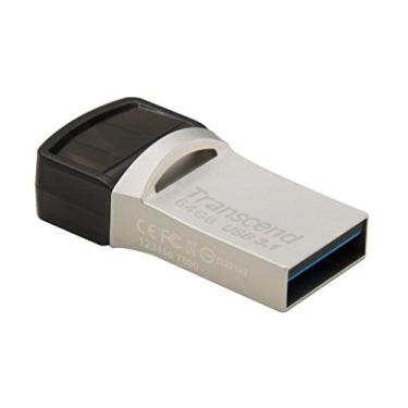 Imagem de Transcend 64GB JetFlash 890S OTG Flash Drive com conectores USB 3.1 e USB Tipo-C