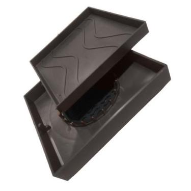 Imagem de Ralo Oculto 15x15 Invisivel Para Piso Porcelanato Marrom - Deplasti