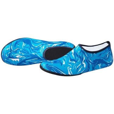 Imagem de ZJchao Sapatos de água Secagem Rápida Conforto Proteção Flexível Anti Slip Espessado Sola para Praia Piscina Atividades Poliéster Rosa Vermelha íris Multicolor Preto M L XL XXL (01)