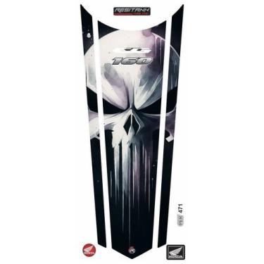 Imagem de Adesivo Gravata Justiceiro Moto CG 160 - Resitank