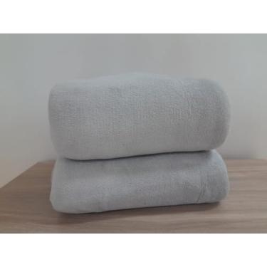 Imagem de Manta Queen Cobertor Soft Andreza 2,20x2,40m – Ultra Macia, Anti Alérgica e Elegante, Ideal para Dias Frios (Cinza)
