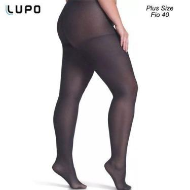Imagem de Meia Calça Plus Size Fio 40 Opaca - Lupo 5837, Preto, XGG