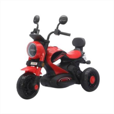 Imagem de Moto Elétrica Infantil Vermelha Triciclo Bivolt Luz Led - BANG TOYS