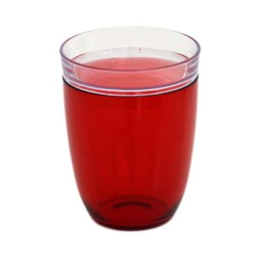 Imagem de Porta Cotonetes Linha Valência Vermelho - 7891559901879
