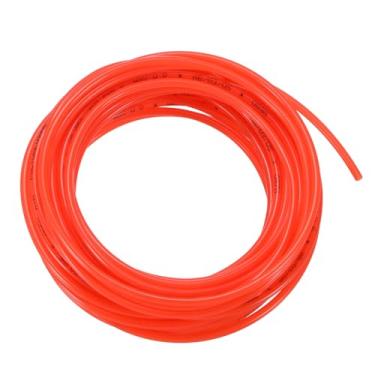 Imagem de HARFINGTON Tubo pneumático Mangueira PU 4 mm OD x 2,5 mm ID 10 metros (32,8 pés) Tubo de mangueira de linha de poliuretano PU para compressor de ar transferência de fluido de água, vermelho