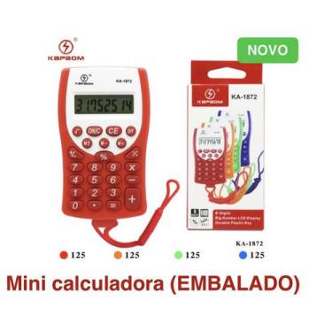 Imagem de Calculadora de Bolso 8 Dígitos Cores Aleatórias - KAPBOM