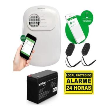 Imagem de Kit Central De Alarme Anm 24 Bateria E 2 Controles Intelbras