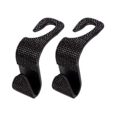 Imagem de Gancho Traseiro De Assento De Carro Com Diamante Brilhante, 2 Peças, S