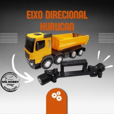 Imagem de Miniatura eixo direcional caminhão huracan (usual branquedos ) - MIL H