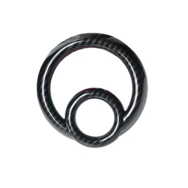 Imagem de TENWIND Compatível com Smart 453 Fortwo Forfour 2015-2020 ABS Car Interior Console Central Decoração Capa Guarnição Acessórios de Fibra de Carbono (1 peça de moldura tacômetro)