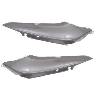 Imagem de Tampa Lateral Carenagem Cromo Forte Moto Honda Biz+ 125 Ex 2011 a 2017