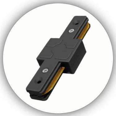 Imagem de Emenda Conector União para Trilho Eletrificado Reta ou L Preta ou Bran