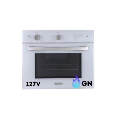 Imagem de Forno à Gás Natural de Embutir Stelar 46 litros Topázio Branco GN, 110