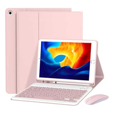 Imagem de Capa Com Teclado Bluetooth e Mouse Para Tab S7 Fe e S8 Plus