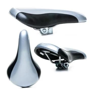 Imagem de Selim Cairu Ams 507 Bicolor Prata E Preto