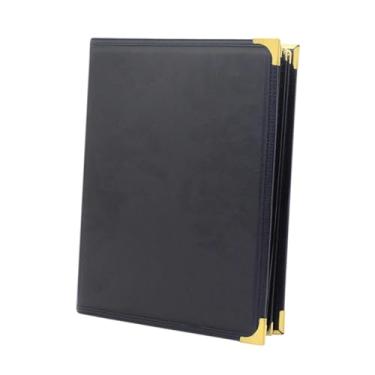 Imagem de KiBcsLic Capa de Cardápio Pasta de Cardápio Dupla Visão Suporte de para Guia de Serviço Livraria Loja Cafés Coquetéis, Style B