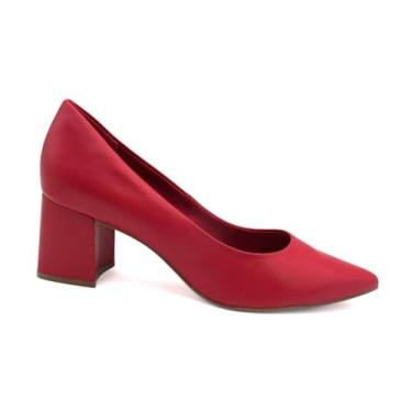 Imagem de Scarpin Bottero Feminino de Couro 354901 Salto Bloco