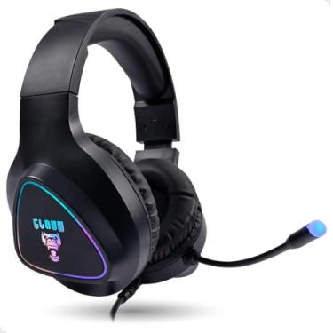 Imagem de Fone Gamer Headset Profissional 7.1 Com Fio Usb e Iluminação Led Com Sistema de Resução de Ruídos e Microfone Digital Cor Preto