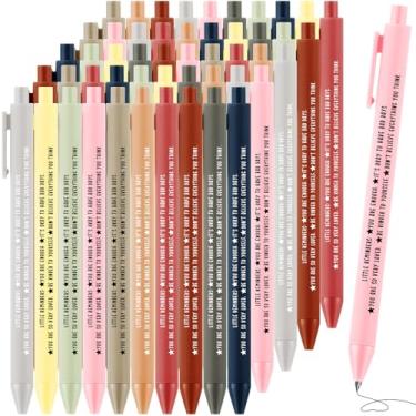 Imagem de Sayglossy 50 canetas inspiradoras presentes a granel saúde mental citações motivacionais canetas esferográficas tinta preta agradecimento presente para mulheres empregadas volta às aulas presente de