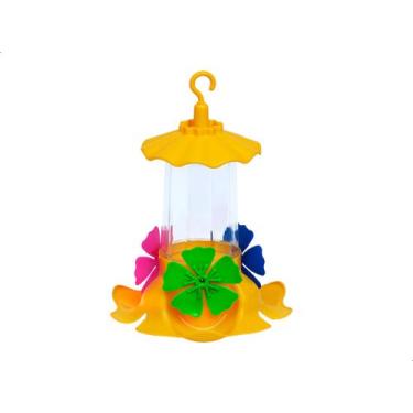 Imagem de Bebedouro Beija Flor Gold Alimentador Aves Passaros Jorani, Amarelo