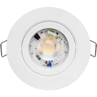 Imagem de SPOT LED REDONDO DIRECIONAVEL EMBUTIR 5W BRANCO FRIO 6500k BIVOLT - GA