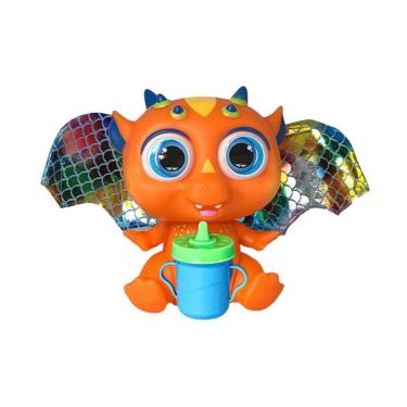 Imagem de Bebê Dragão Flying Baby Com Asas Laranja Conto De Fadas