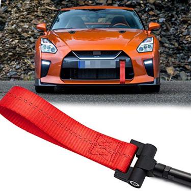 Imagem de Adaptador de furo de reboque Xotic Tech Red JDM com alça de reboque compatível com Nissan GT-R Infiniti Q50 Q60