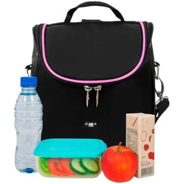 Imagem de Bolsa Térmica Mochila para Marmitas Lanches Lancheira Com Alça Para Marmita Trabalho Passeios Escola