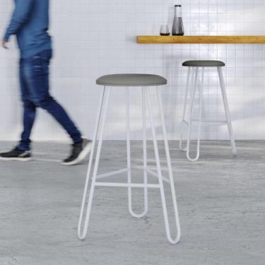 Imagem de Conjunto com 4 Banquetas Altas Ginger - Compace Decor