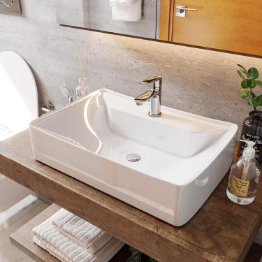 Imagem de Cuba De Mármore Sintético Sobrepor P-lavabo E Banheiro ágata