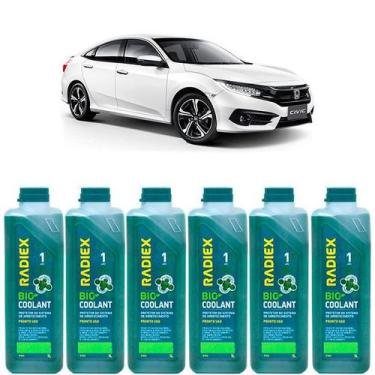 Imagem de Kit aditivo radiador bio coolant pronto para uso verde - honda civic -