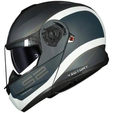 Imagem de Capacete LS2 Articulado FF908 Strobe II Victory, Cinza Fosco, 58