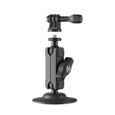 Imagem de Yunseity Suporte para Câmeras de Ação de Montagem de Carros de Sucção para o Hero 13/12/11, para Osmo 5/4, para 360 X3, Com Cabeça de 2 Bola, Montagem de Janela para Smartphone para