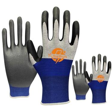 Imagem de Luvas isoladas para eletricista, 2 pares de luvas de trabalho de segurança de alta tensão, luvas elétricas para eletricista, isoladas de 500 V, respiráveis, antiderrapantes, design de tela sensível ao